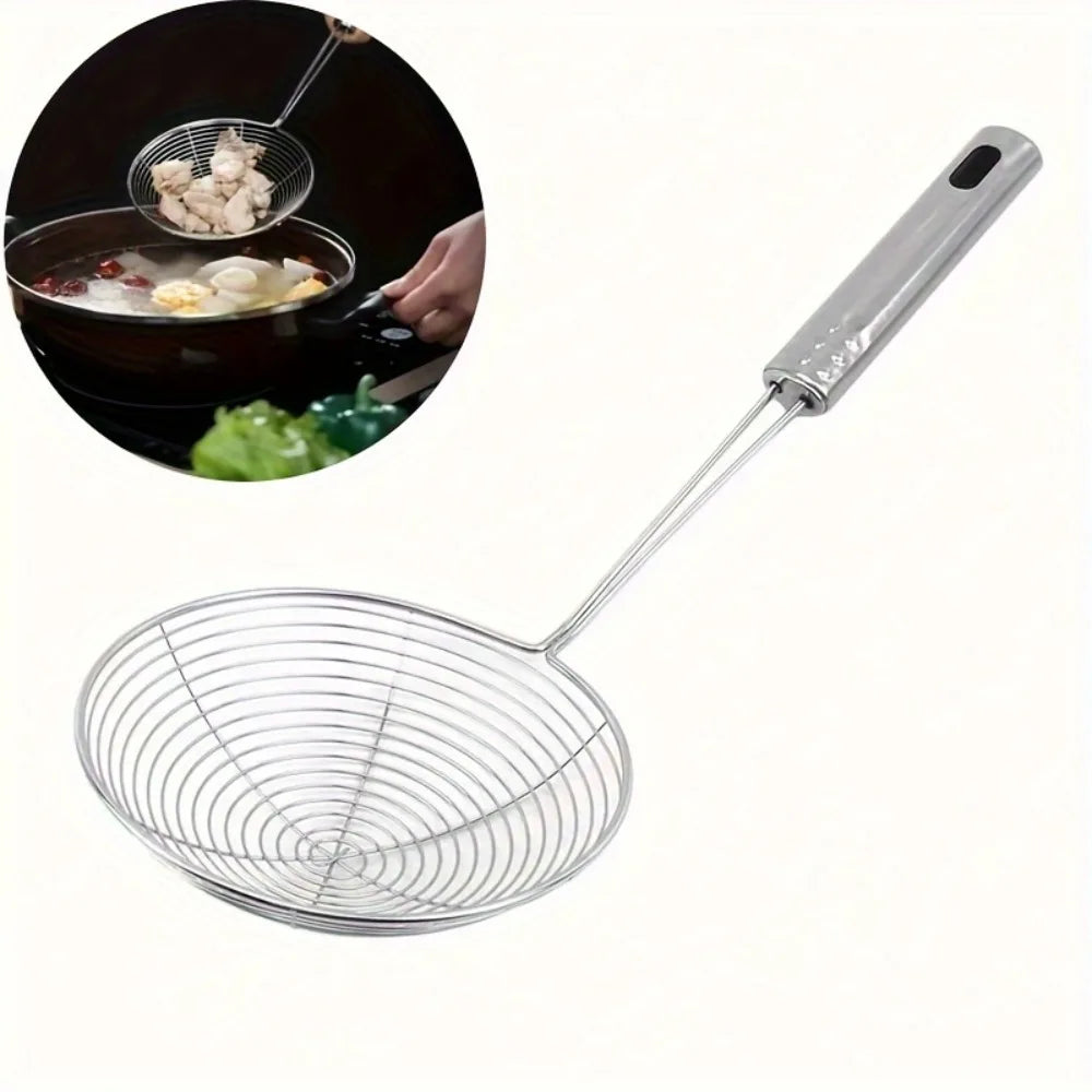 Stainless Steel Skimmer Strainer Ladle | Pasta & Frying