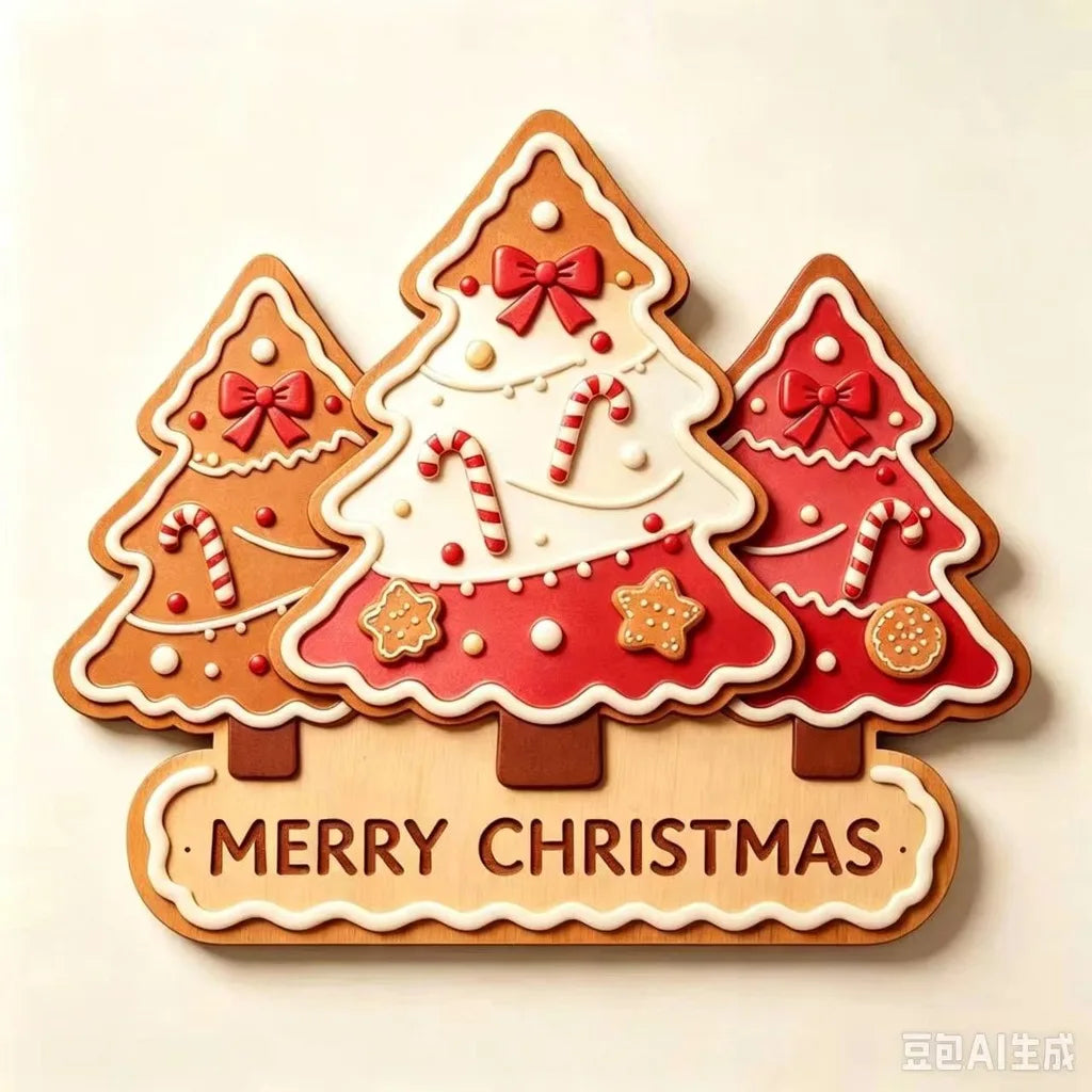 Wooden Christmas Tree Hanging Ornament | Holiday Wall Décor