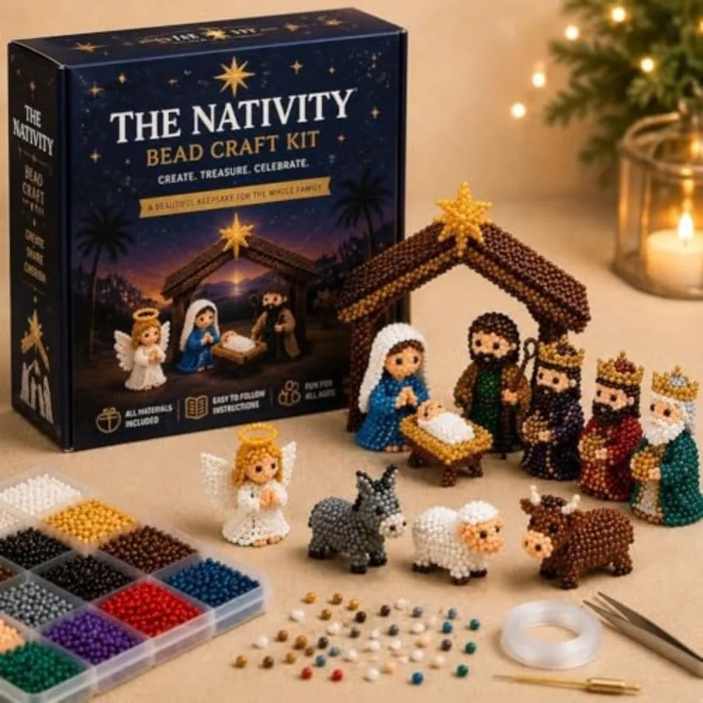 3D Bead Weaving Kit – Happy Family Character DIY Craft Set