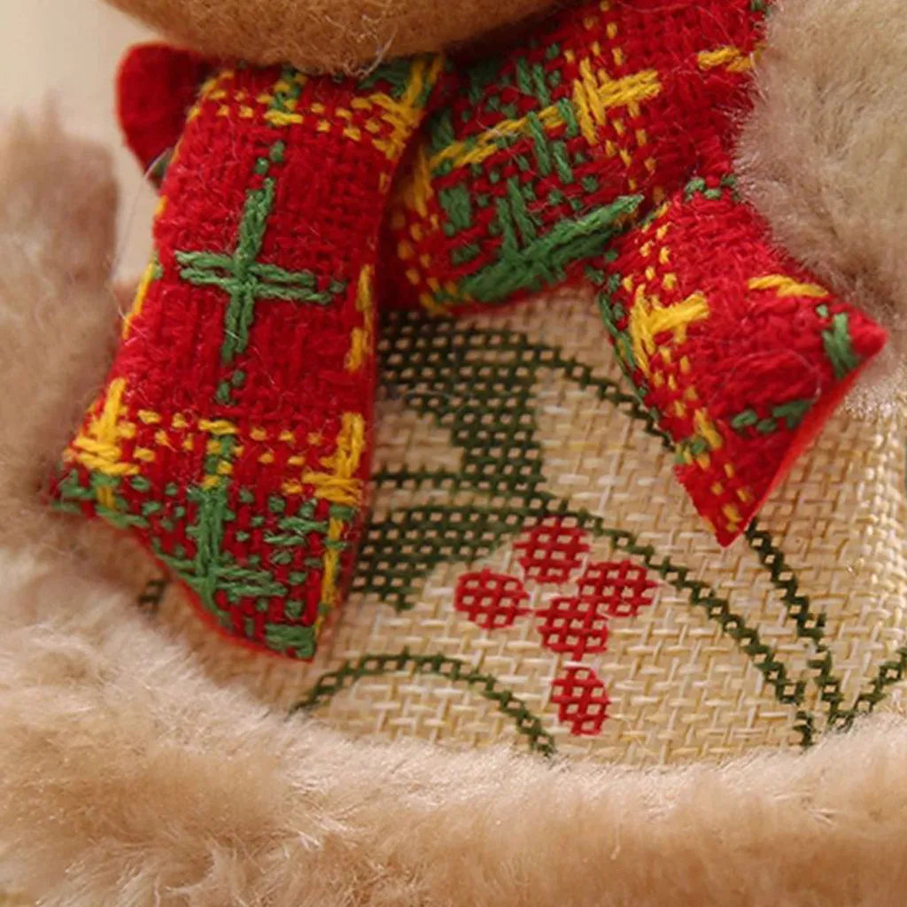 Teddy Bear Christmas Tree Pendant 13x18cm | Holiday Décor