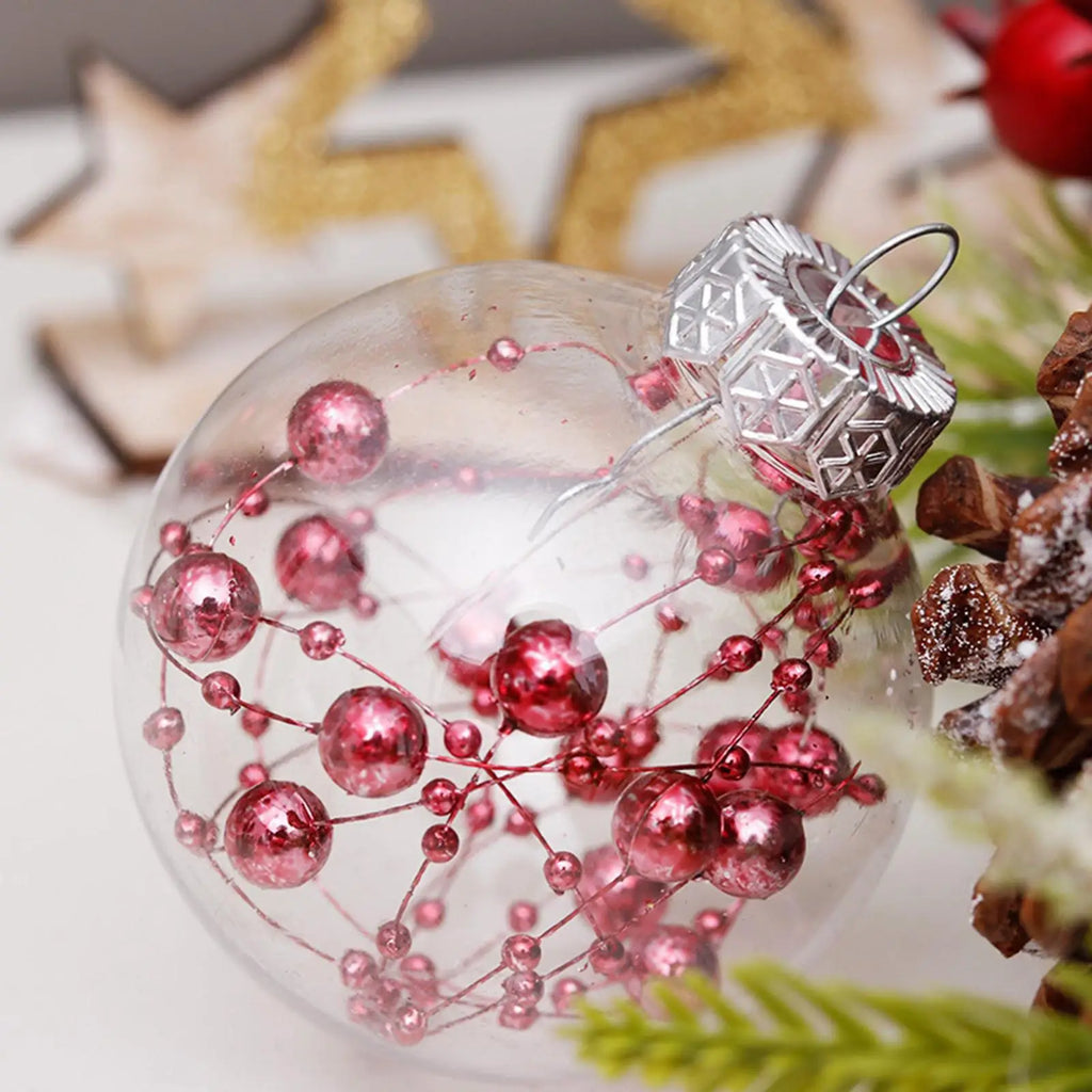 30-Piece Shatterproof Christmas Ball Ornaments – Glitter Set