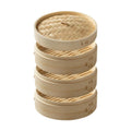 3-Tier Bamboo Steamer Basket – Dumplings, Dim Sum & Veggies