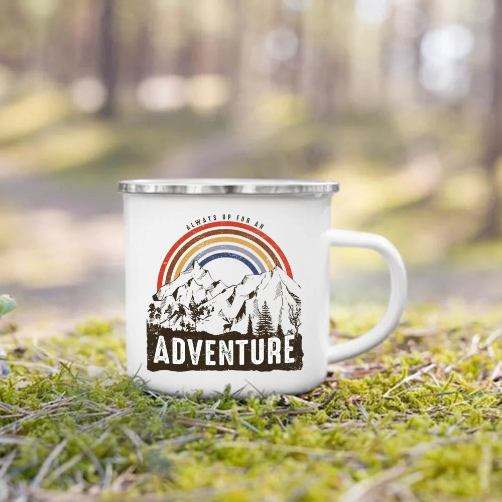 "This Is How We Roll" Camping Enamel Mug | Camper Gift