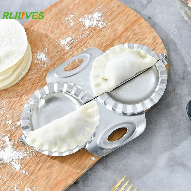 Double-Headed Dumpling Maker Mould – Flower & Bag Style
