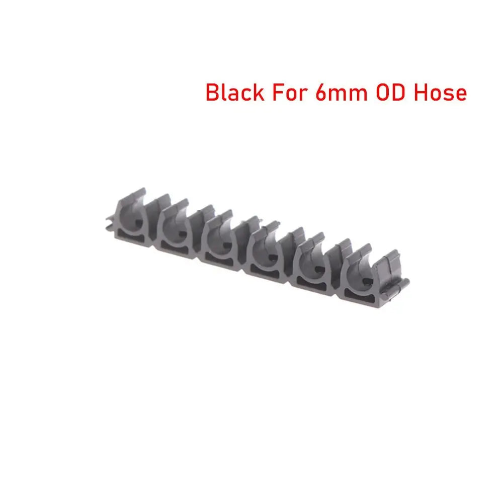 6-Way Nylon Pipe Clamp – Air Hose & Tube Holder 4–20mm