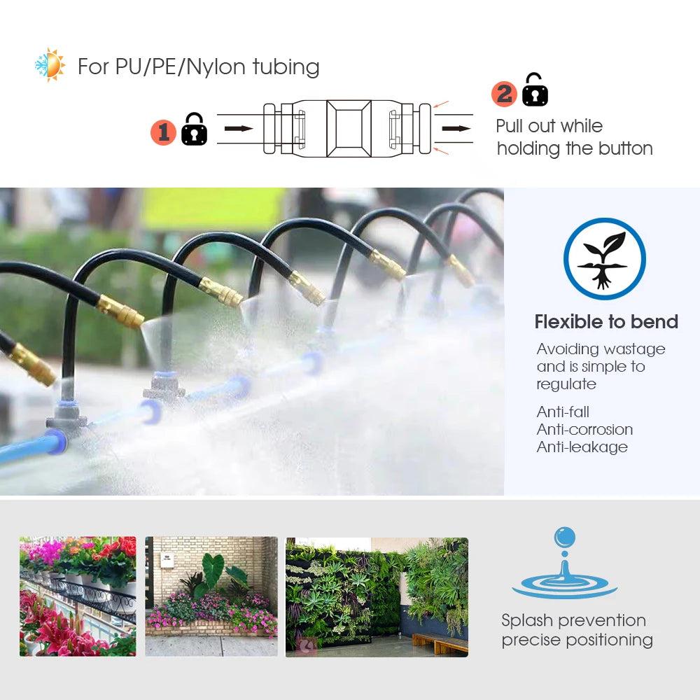 Dual Zone LCD Garden Watering Timer & Spray Irrigation Set