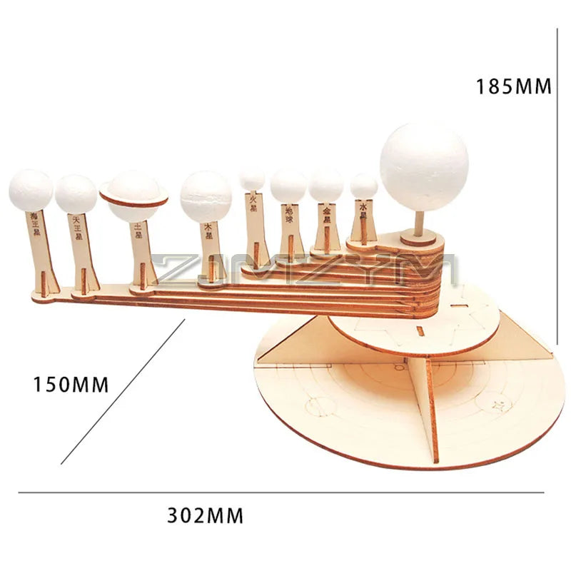DIY Wooden Solar System Model Kit – STEM Science Toy Ages 7+