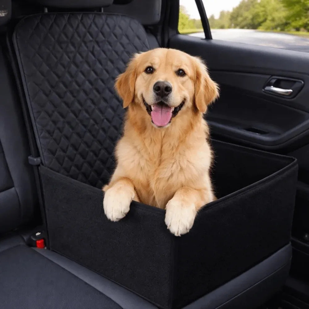 Waterproof Dog Car Seat Basket – Non-Slip, Scratch-Proof