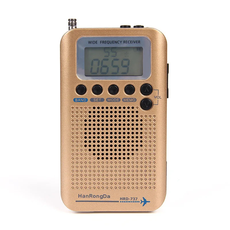 ZJMZYM Full Band Radio Receiver FM/AM/SW/Air/VHF LCD LH2550