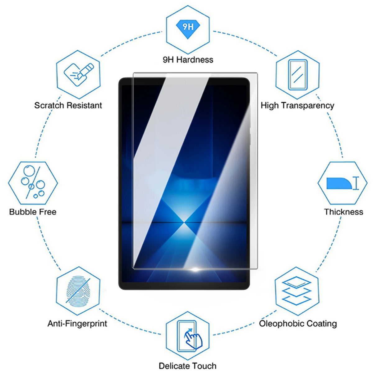 Lenovo Legion Y700 2025 8.8" HD Tempered Glass Screen Protector