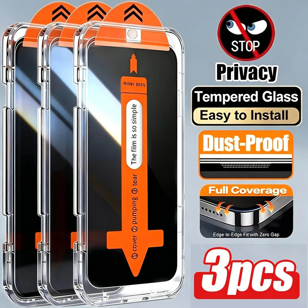 Privacy Tempered Glass for Xiaomi Poco – Screen Protector + Kit