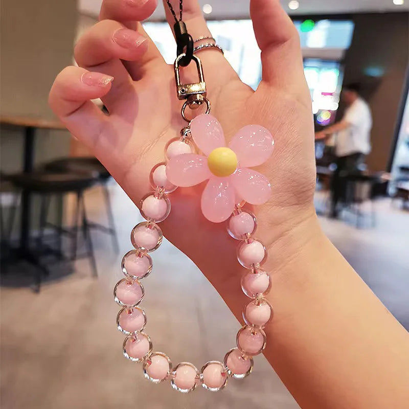 Diamond Crystal Wrist Strap Lanyard for Phone Keys & ID Card