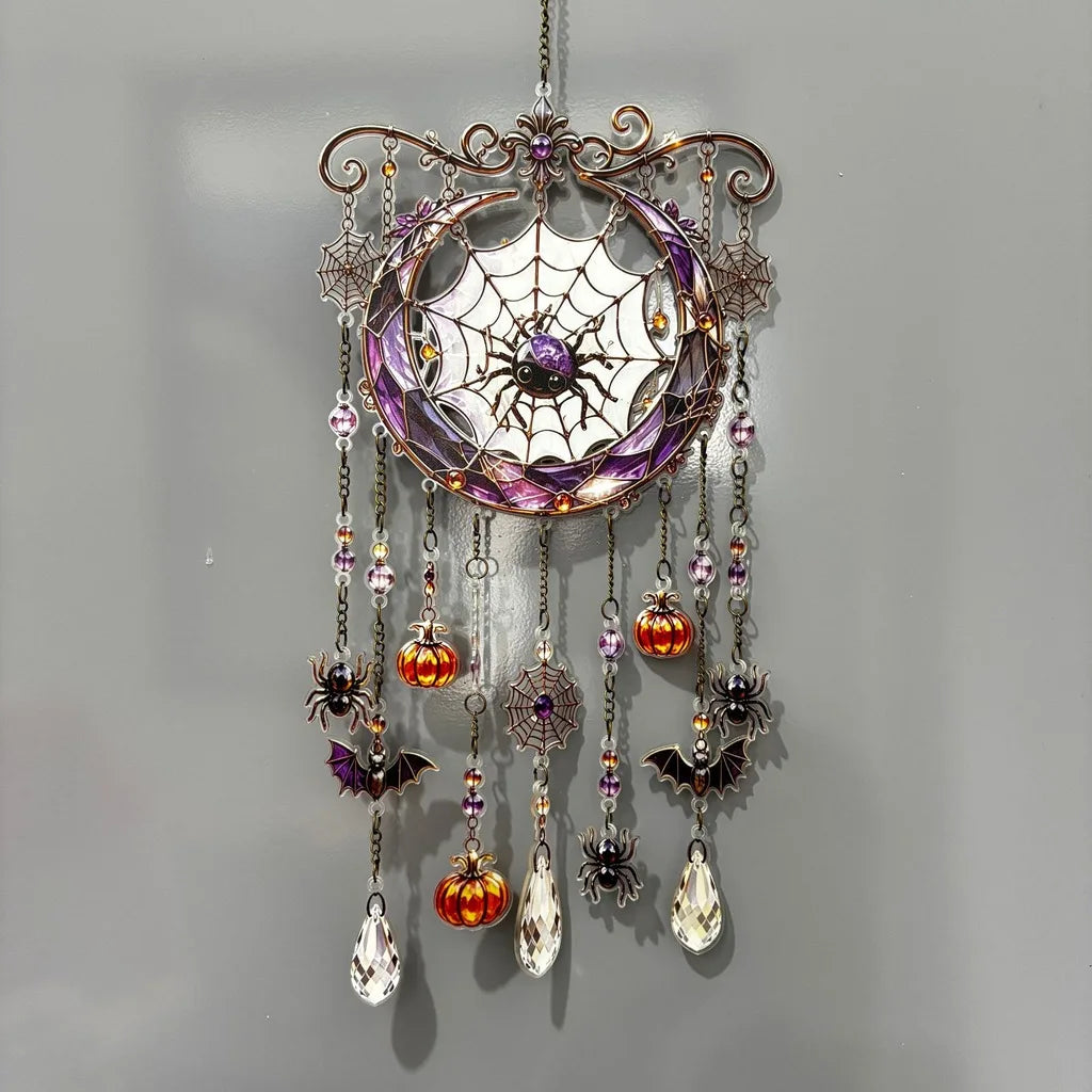 Halloween Suncatcher Wind Chime Hanging Ornament | Window Decor