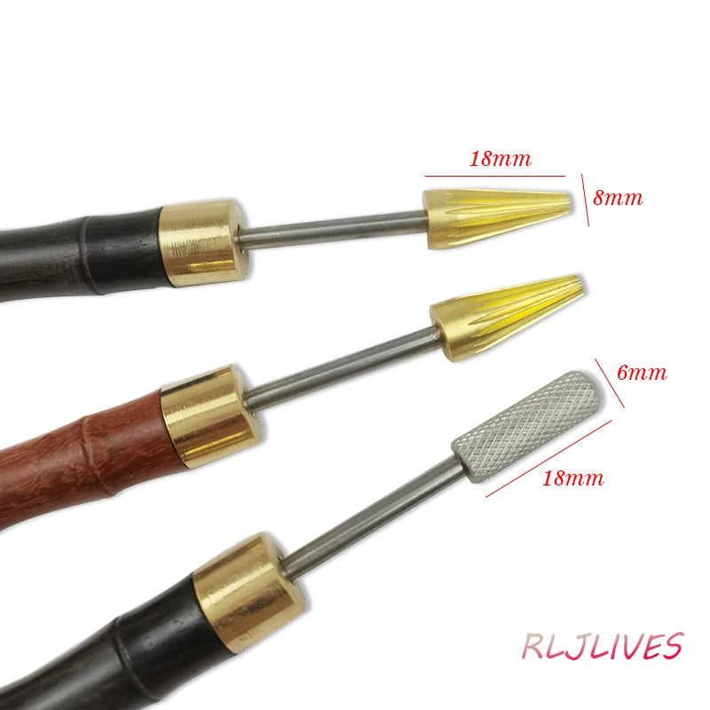 DIY Leather Edge Oil Pen & Brass Paint Roller Applicator