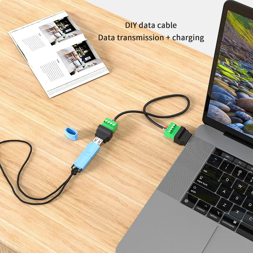 USB 2.0 Type A 4-Pin Screw Terminal Connector – No Solder
