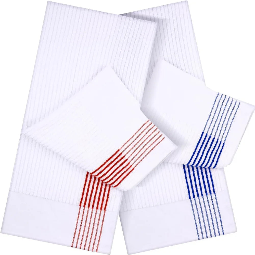 Extra Large Cotton Golf Caddy Towel – Stripe Sports Towel