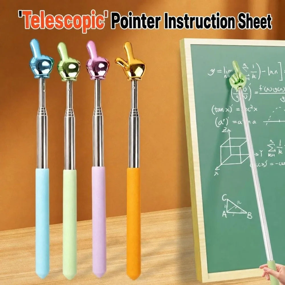 Retractable Finger Teaching Pointer – Kids Reading Stick