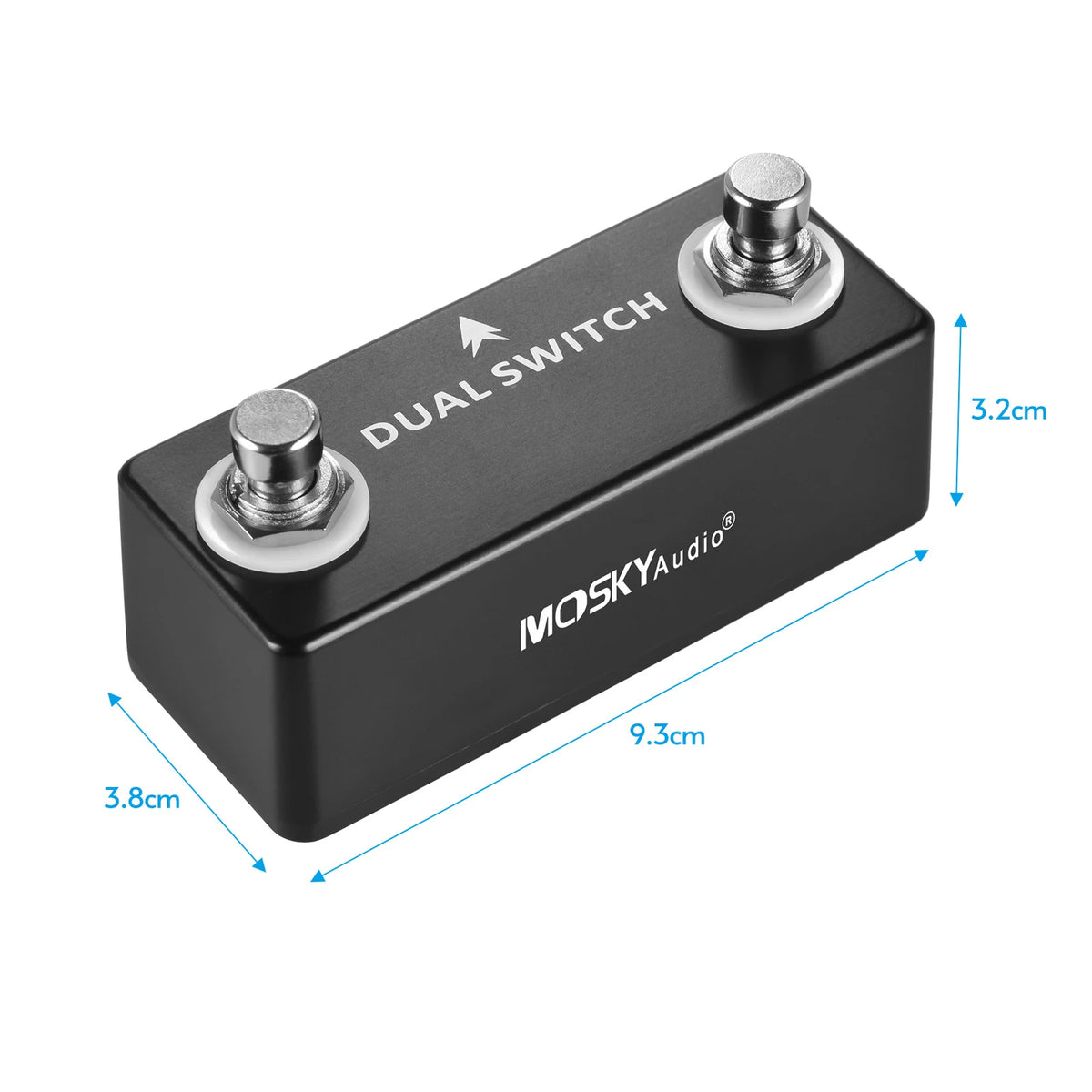 MOSKY Dual Footswitch Guitar Effect Pedal | Full Metal Shell