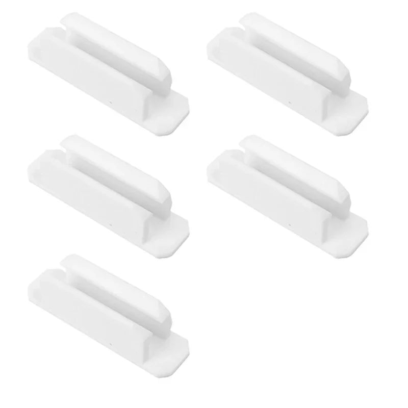 Self-Adhesive Silicone Pen Holder Clips for Desk & Laptop