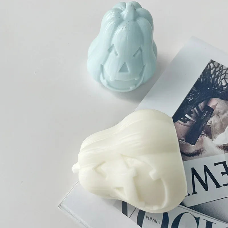 Skull & Pumpkin Silicone Candle Mold | Halloween DIY Craft