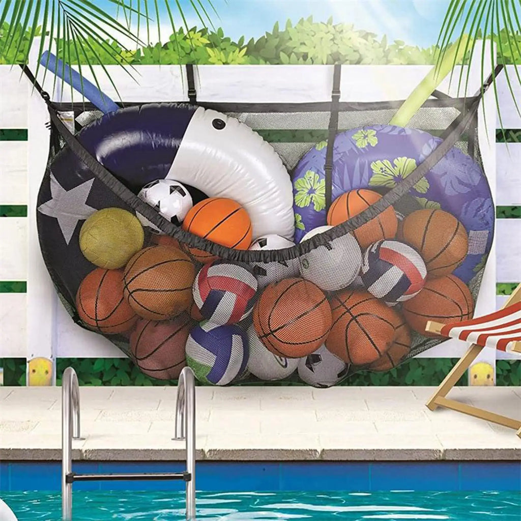 Large Hanging Pool Toy Storage Net Bag – Float Organizer
