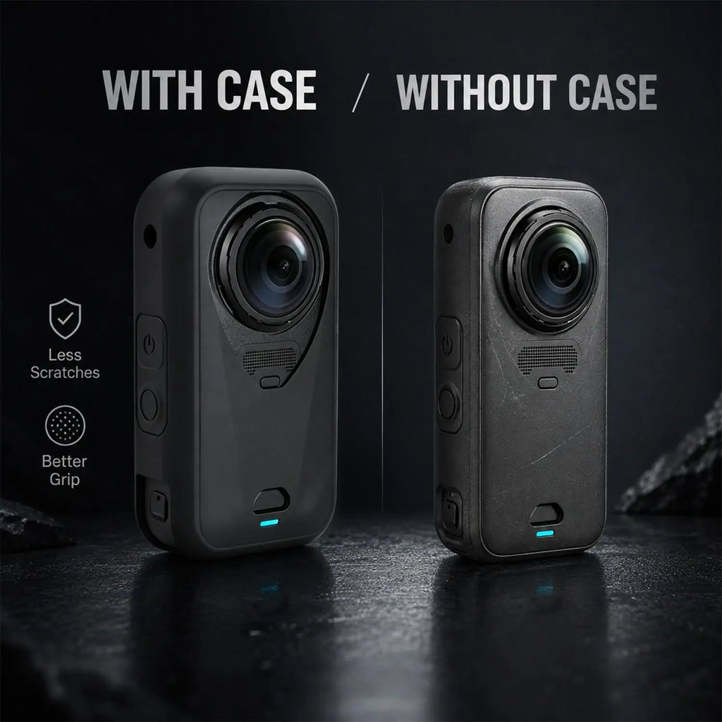 Insta360 X6 Silicone Case with Lens Cap | Shockproof Cover