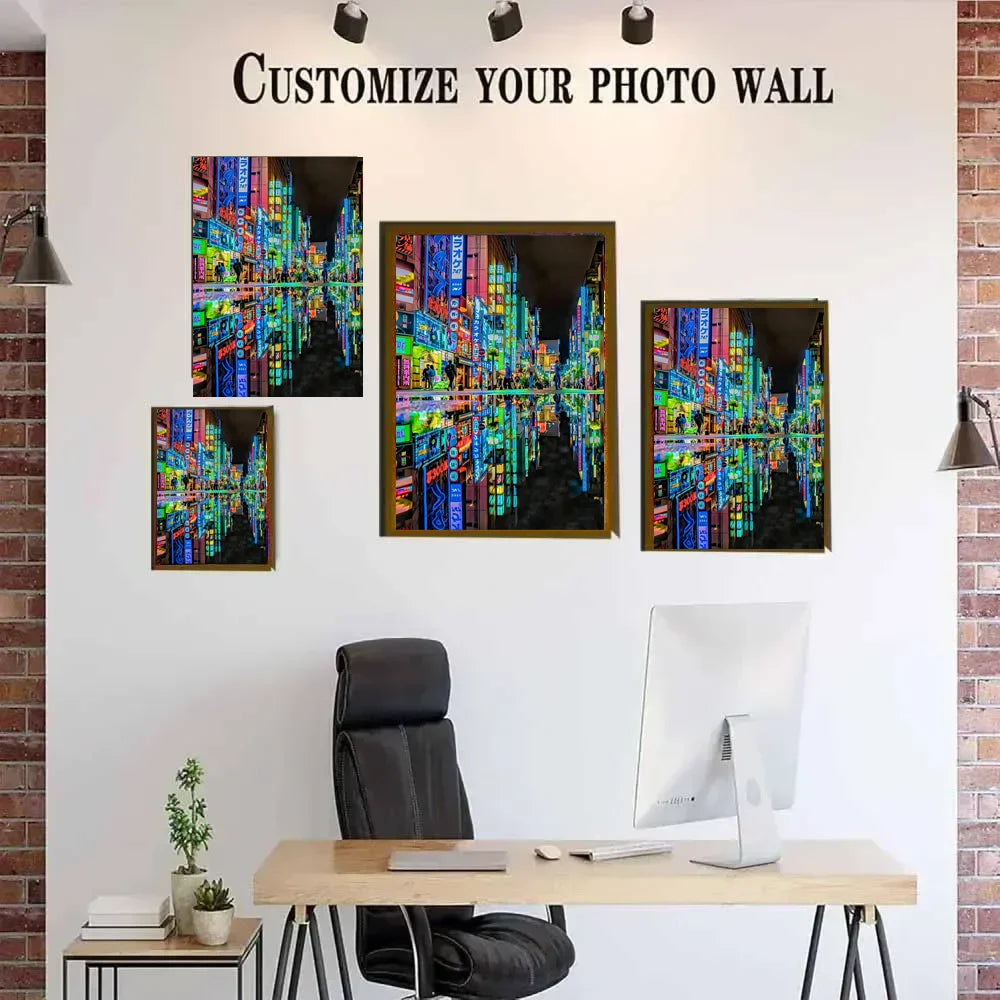 Tokyo City LED Light Painting | Wall Art Night Light Décor