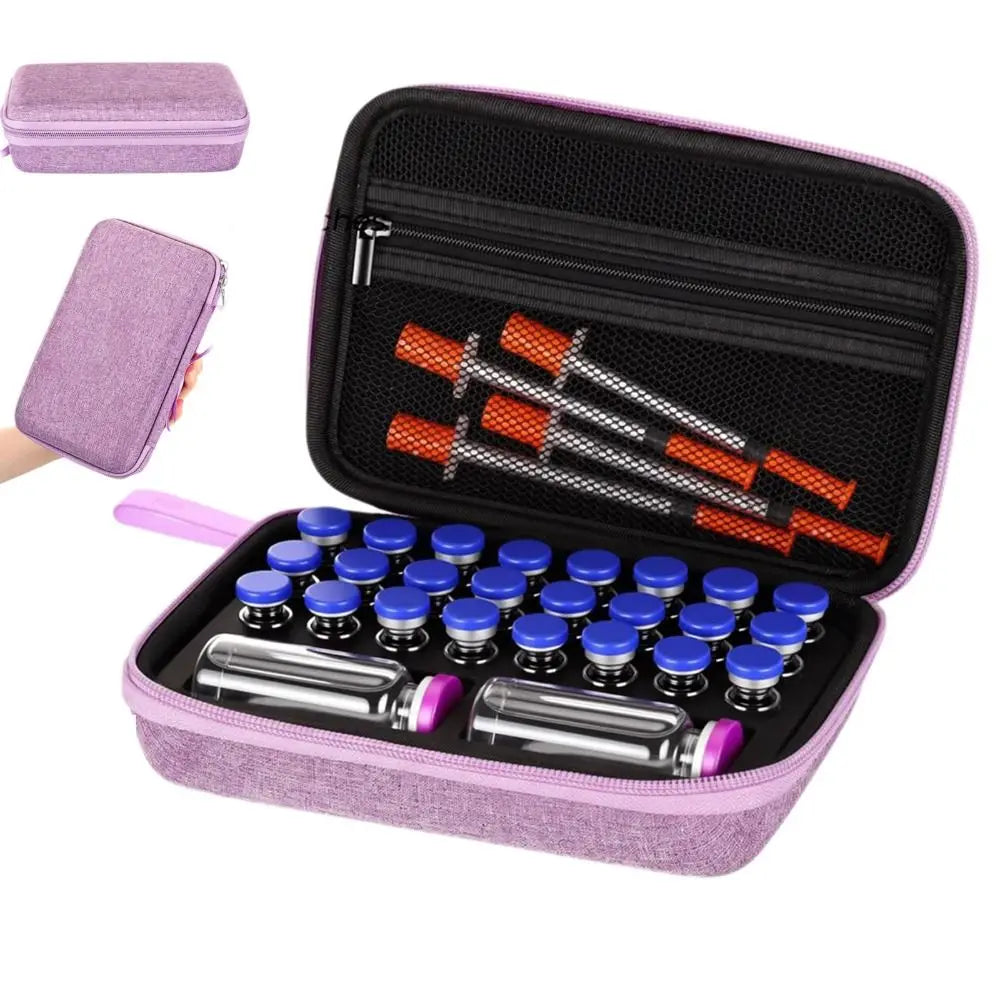 EVA Vial Storage Case – Large Capacity Medication Organizer