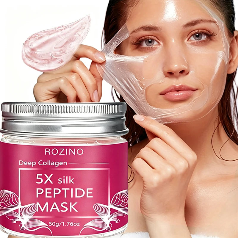 ROZINO Pink Silk Peptide Peel-Off Mask – Hydrate & Brighten