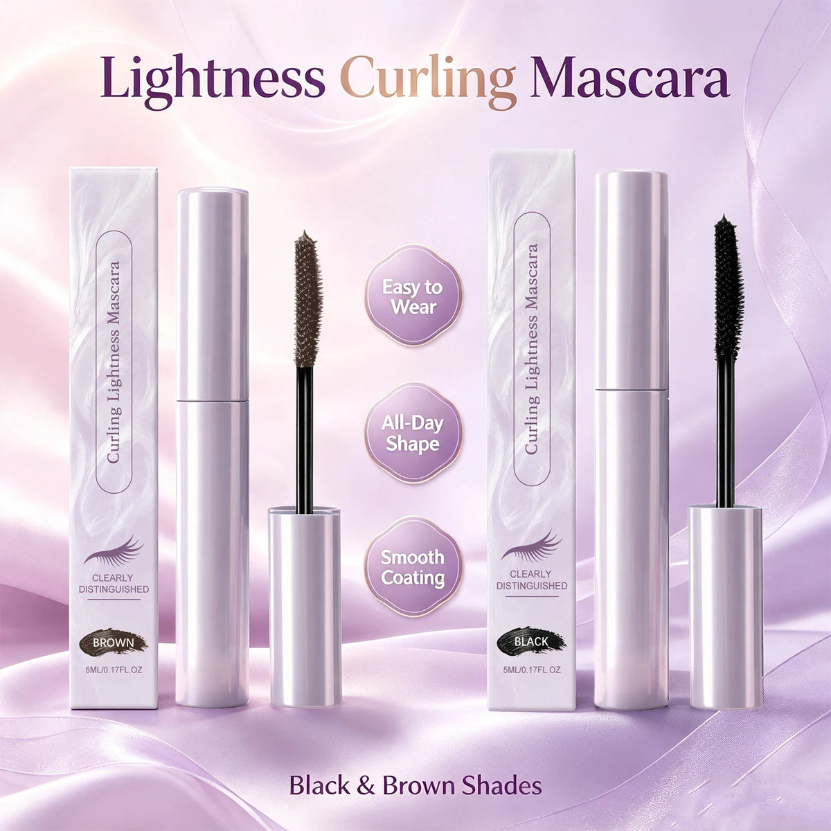 Waterproof Curling Mascara – Lifted Lashes | Black & Brown