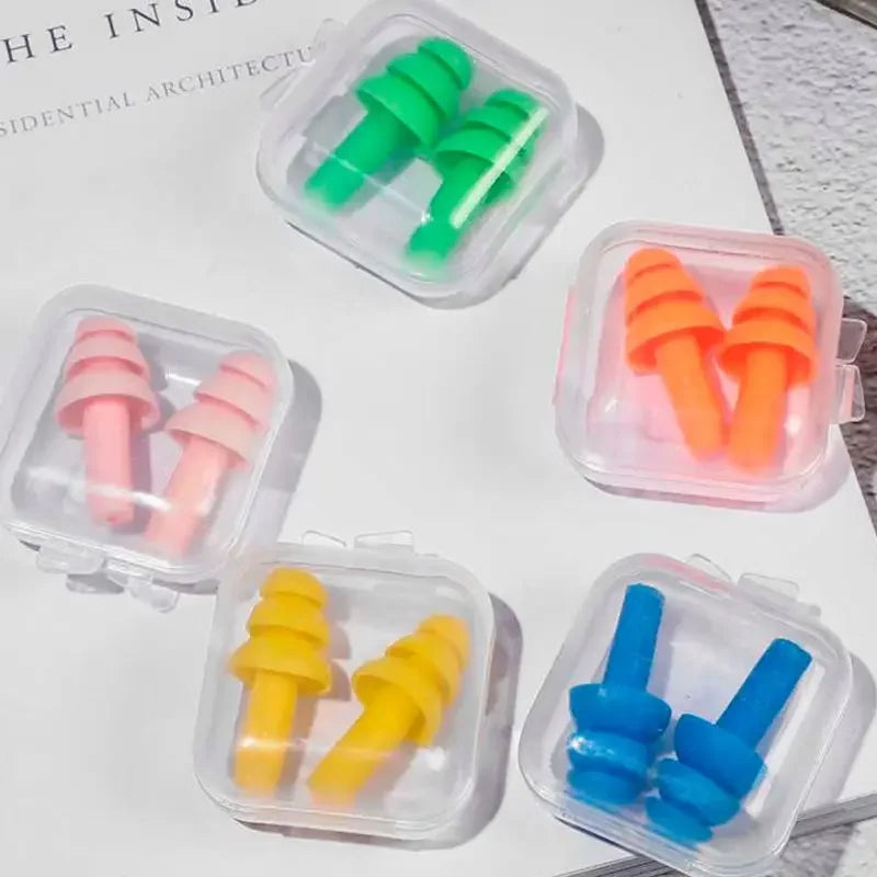 Soft Silicone Earplugs – Noise Reduction Sleep & Travel