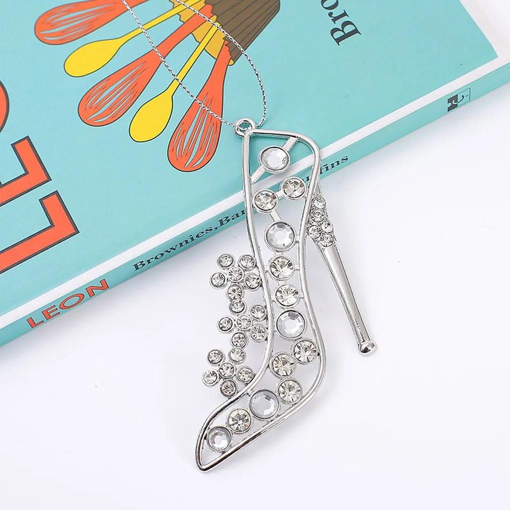 Silver Rhinestone Christmas Ornament Set – 3 Hanging Pendants