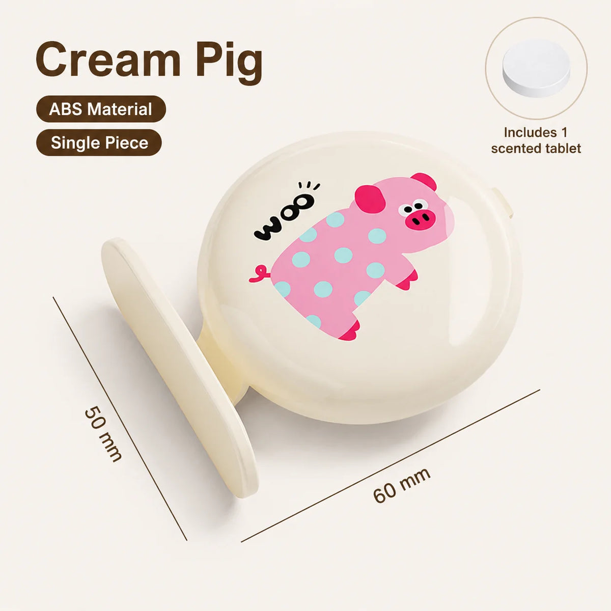 3-Piece Cartoon Toilet Lid Lifter Set with Scented Tablets