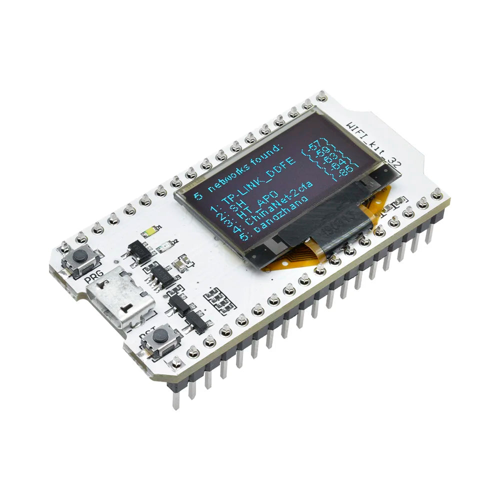 ESP32 WiFi Bluetooth Dev Board 0.96" OLED 600 DMIPS CP2102