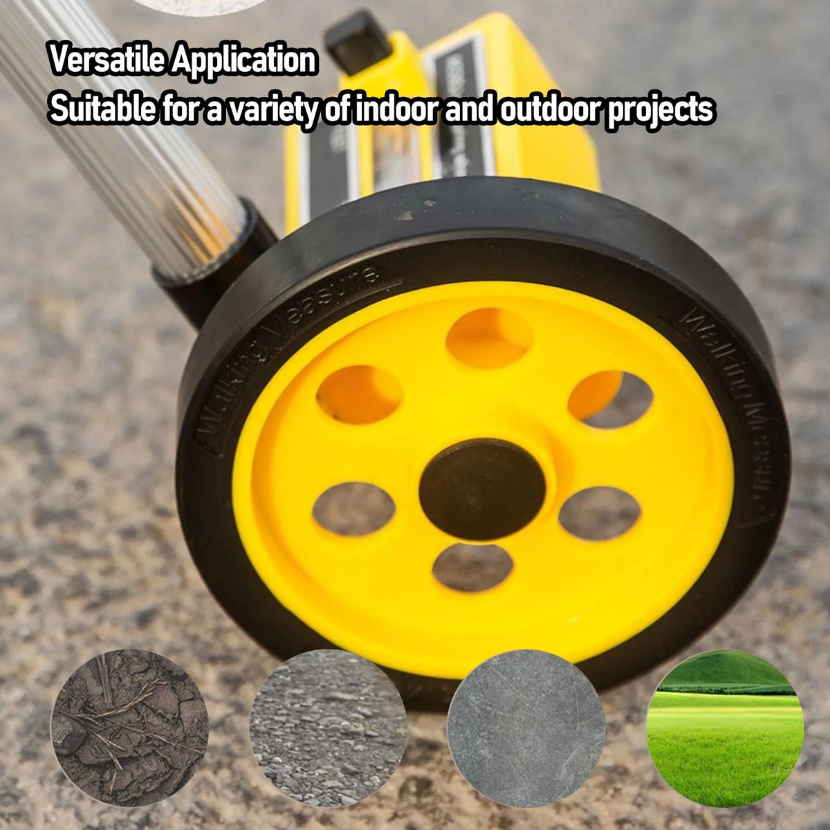 Extendable Distance Measuring Wheel | 0–9999.9m Range