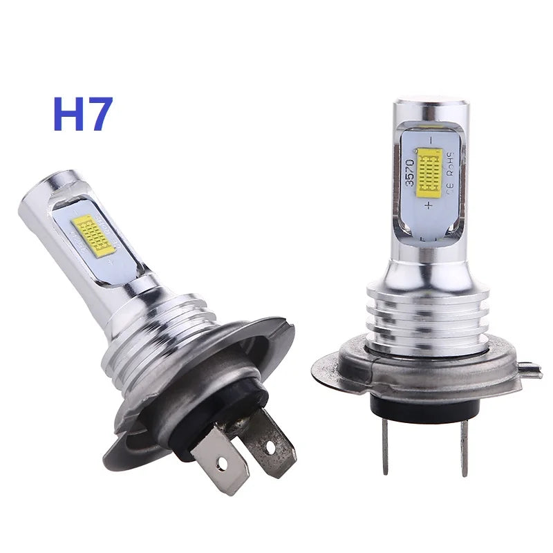 2-Pack H4 H7 H11 LED Headlight & Fog Light Bulbs 6000K 16000LM