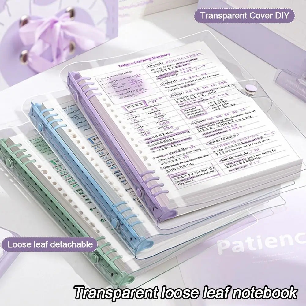 A5 Loose-Leaf Binder Notebook – Daily & Weekly Planner