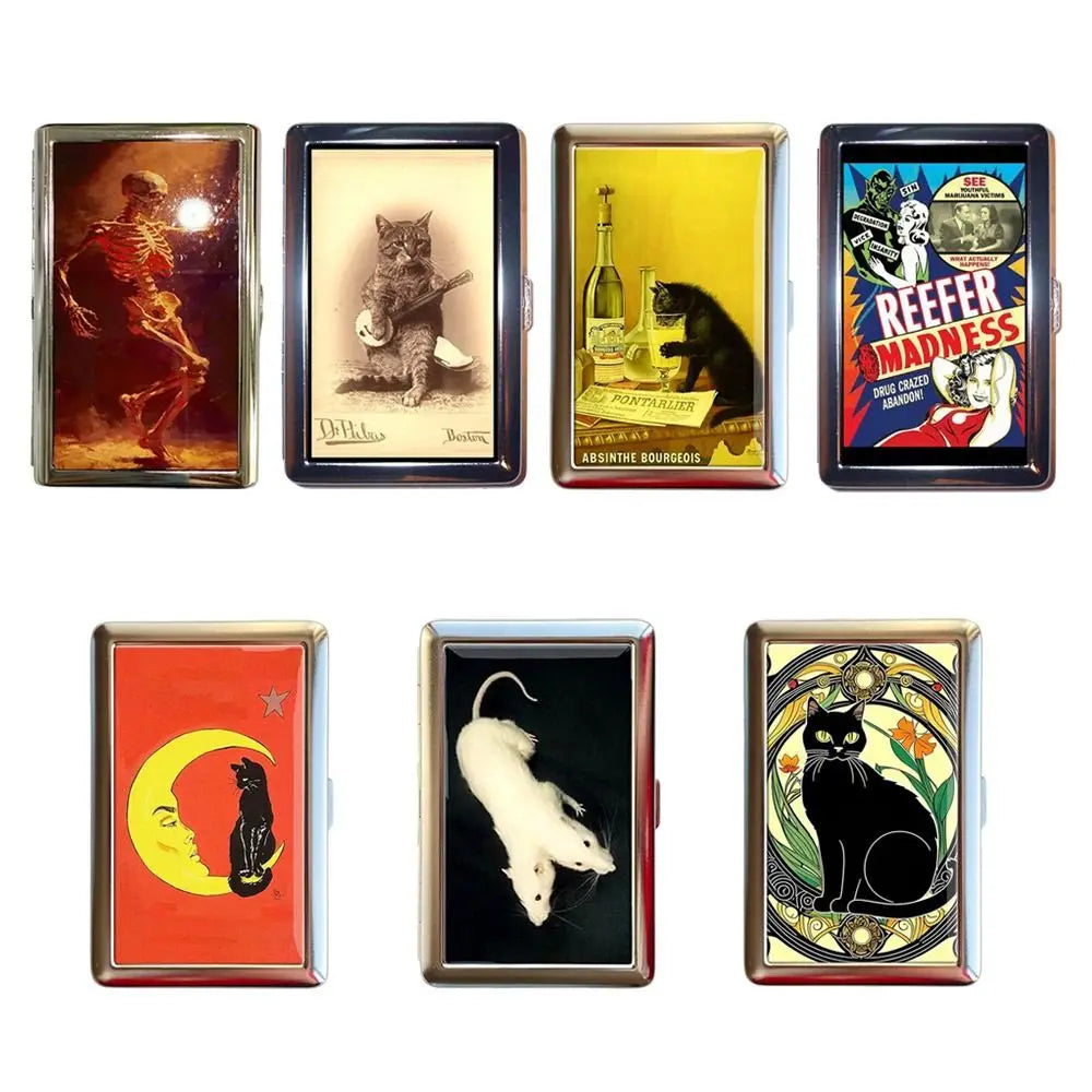 Vintage Metal Card Case | Multi-Function Business Card Holder