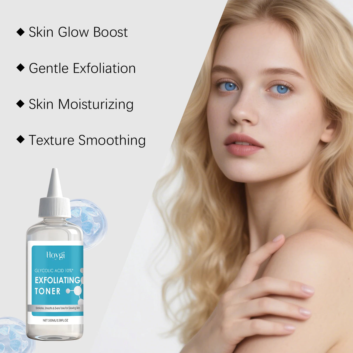 Hoygi Glycolic Acid 10% Toner – Exfoliate & Brighten Skin