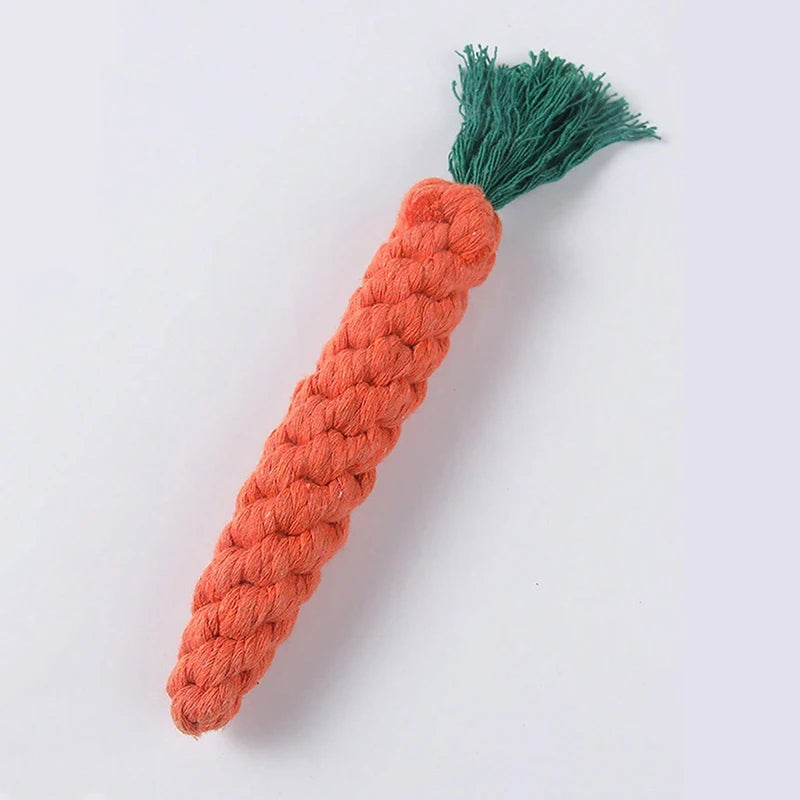 Hand-Woven Rope Knot Animal Chew Toy for Small & Medium Dogs