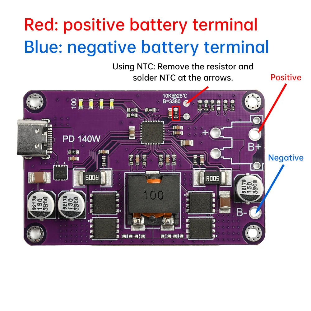 PD3.1 140W Fast Charging Module | 3S–6S Lithium Type-C