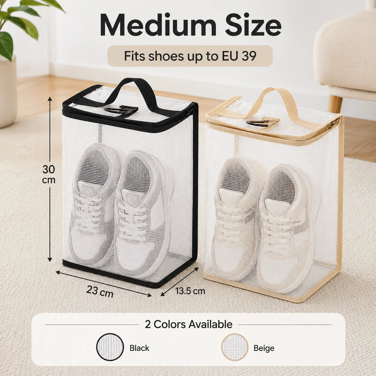 Sneaker Storage Hanging Bag – Travel Shoe Organizer