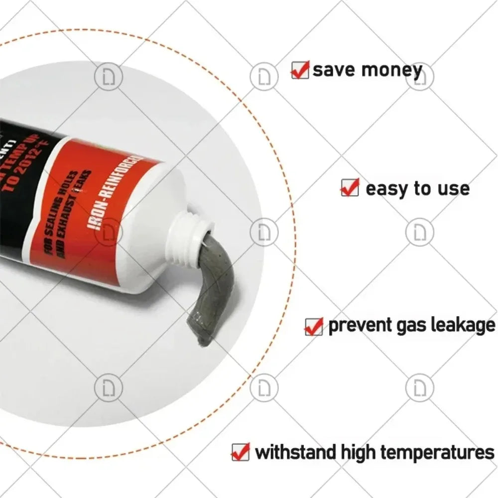 High-Temp Exhaust Pipe Repair Sealant – Car & Motorcycle
