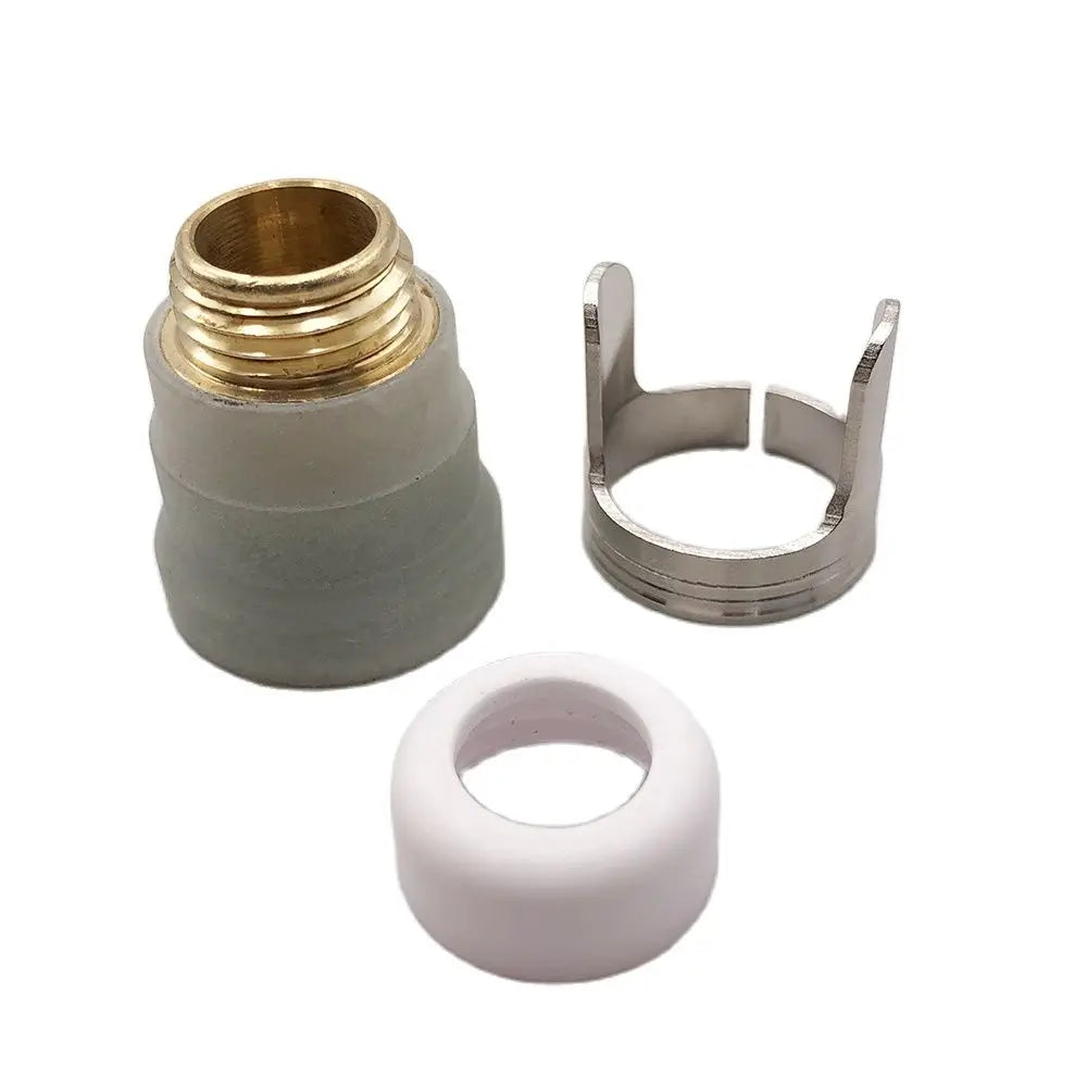 PT-60 Plasma Torch Consumables – Shield Cap, Ceramic Nozzle, Spring