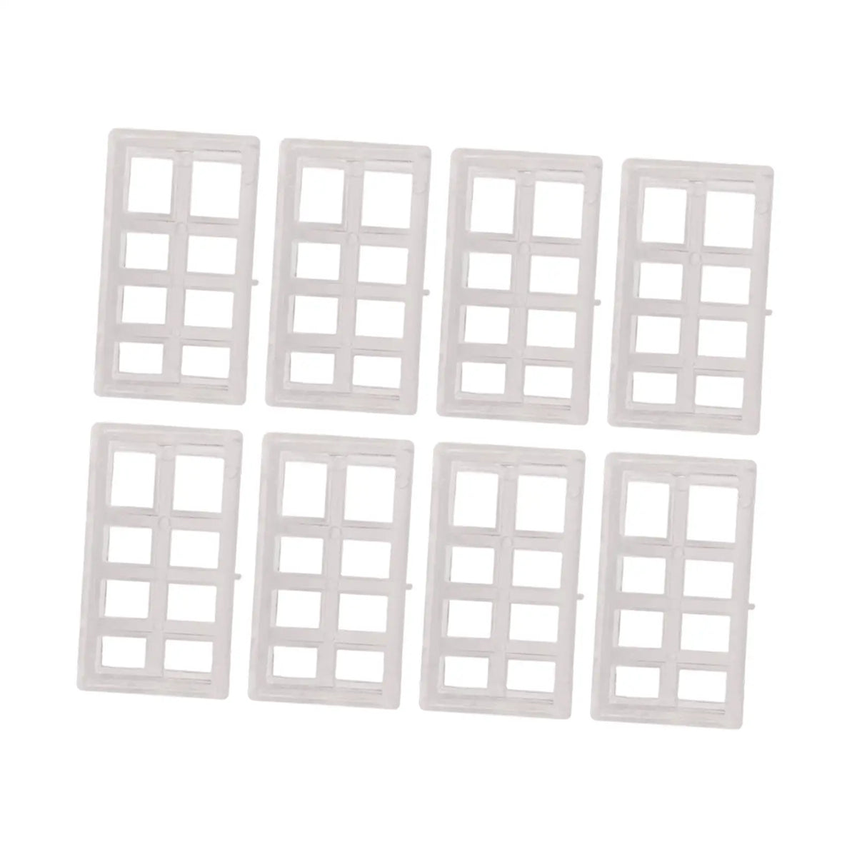 Clear Acrylic Window Blind Bracket Spacers – 8-Pack