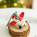 Metal Airplane Christmas Ornament – Santa, Snowman & Reindeer