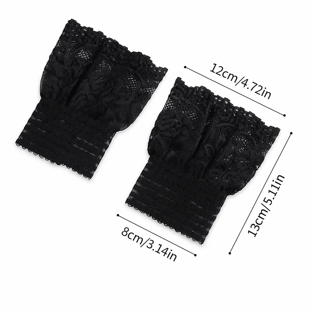 Women's Detachable Embroidery Fake Cuffs – Elegant Wristbands