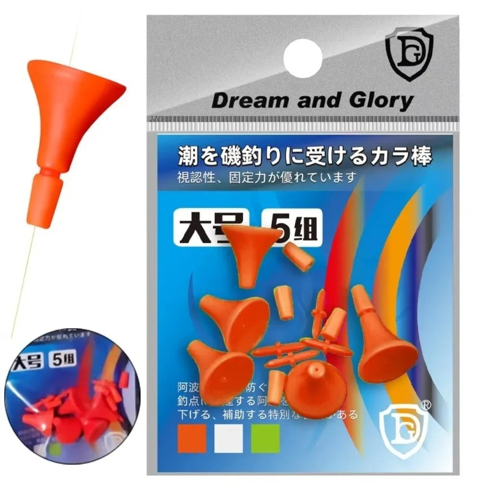 Hard Tail Sliding Fishing Float Bobber Set – 5 Pairs S/M/L