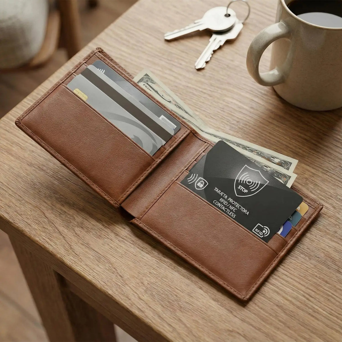 Ultra Thin RFID & NFC Blocking Card – Wallet Protector