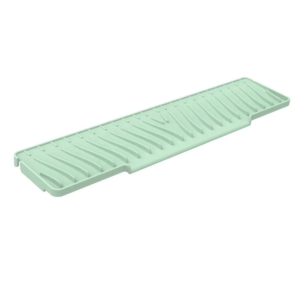 Silicone Drain Mat – Anti-Slip Sink Splash Guard & Soap Rack